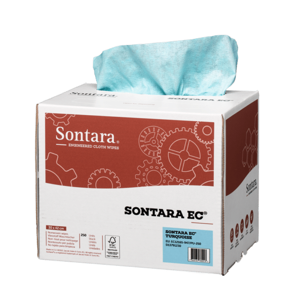 Sontara® EC Turquoise in pop-up box